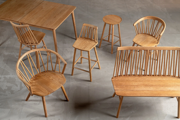 ZIGZAG 660 - Oak Kids stool by Hans K - view 3